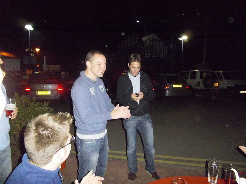 IMGP0248.JPG -  Fred arrives. Just received a text saying that he won a trophy 