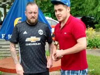 IMG 20180513 130009652 HDR  Clint awarded the Manager&#39;s Player to Dan Woodley whose secret talent is a misaligned hip joint